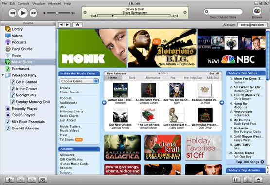 Скриншот к iTunes 9.0